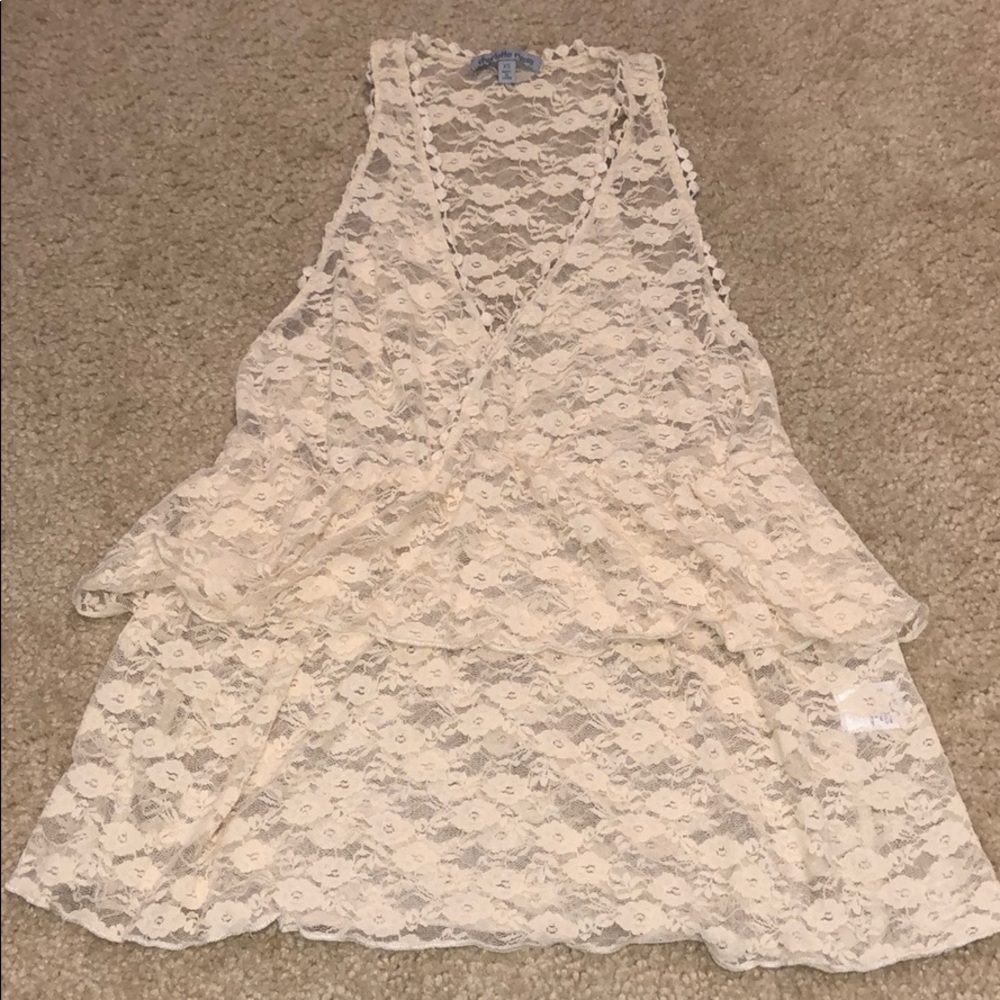 Charlotte Russe Lace Tank Top